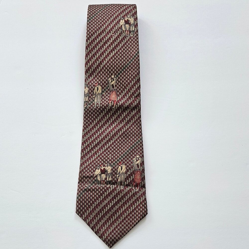 Men's 417 by Van Heusen Silk Golf Tie - OS - Gently Used
